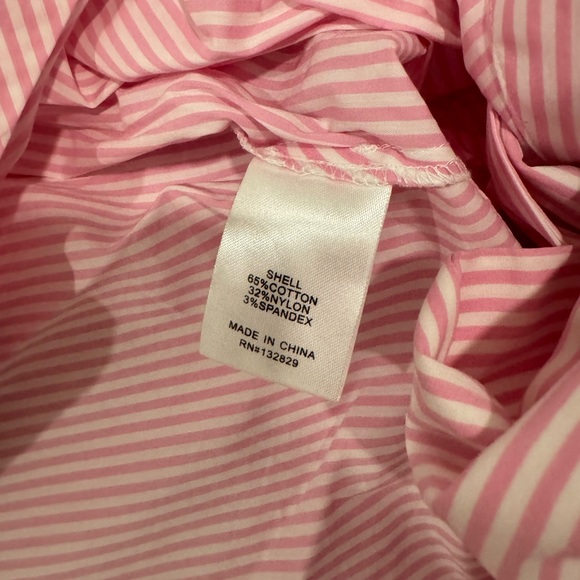 L’académie pink and white striped poplin top - Picture 9 of 10